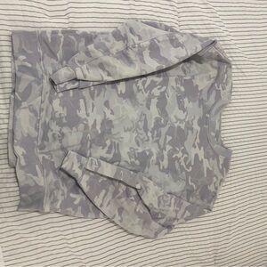 Lululemon Perfectly Oversized Crewneck - Gray Camo